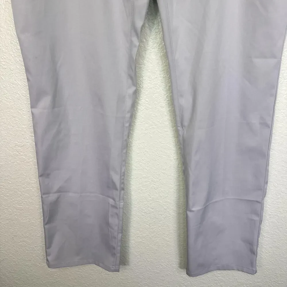 Travis Mathew Pants Mens 40 X 32 Golf Khakis Straight Leg Activewear Light Grey